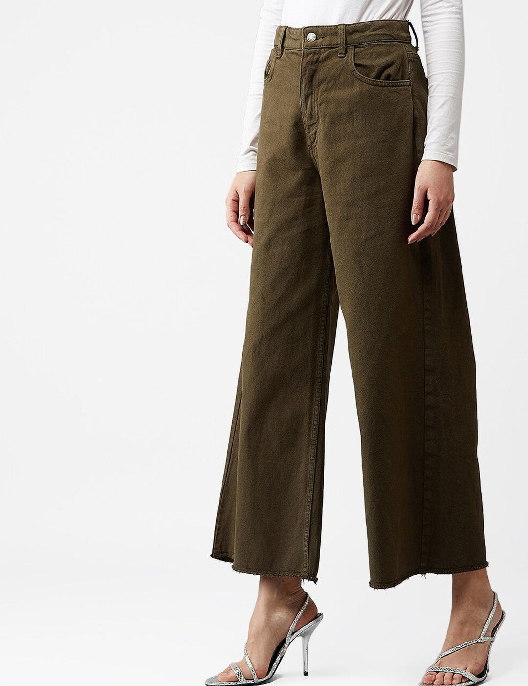 Kotty Women Olive Green Skinny Fit Jeans