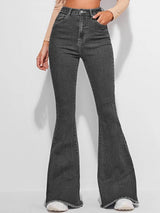 Kotty Women High Rise Jean Bootcut Clean Look Stretchable Jeans