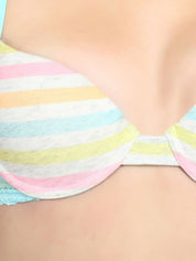 Kotty Women Multicoloured Striped Lingerie Set KTTIW128