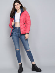 Kotty Women Pink Outdoor Padded Jacket