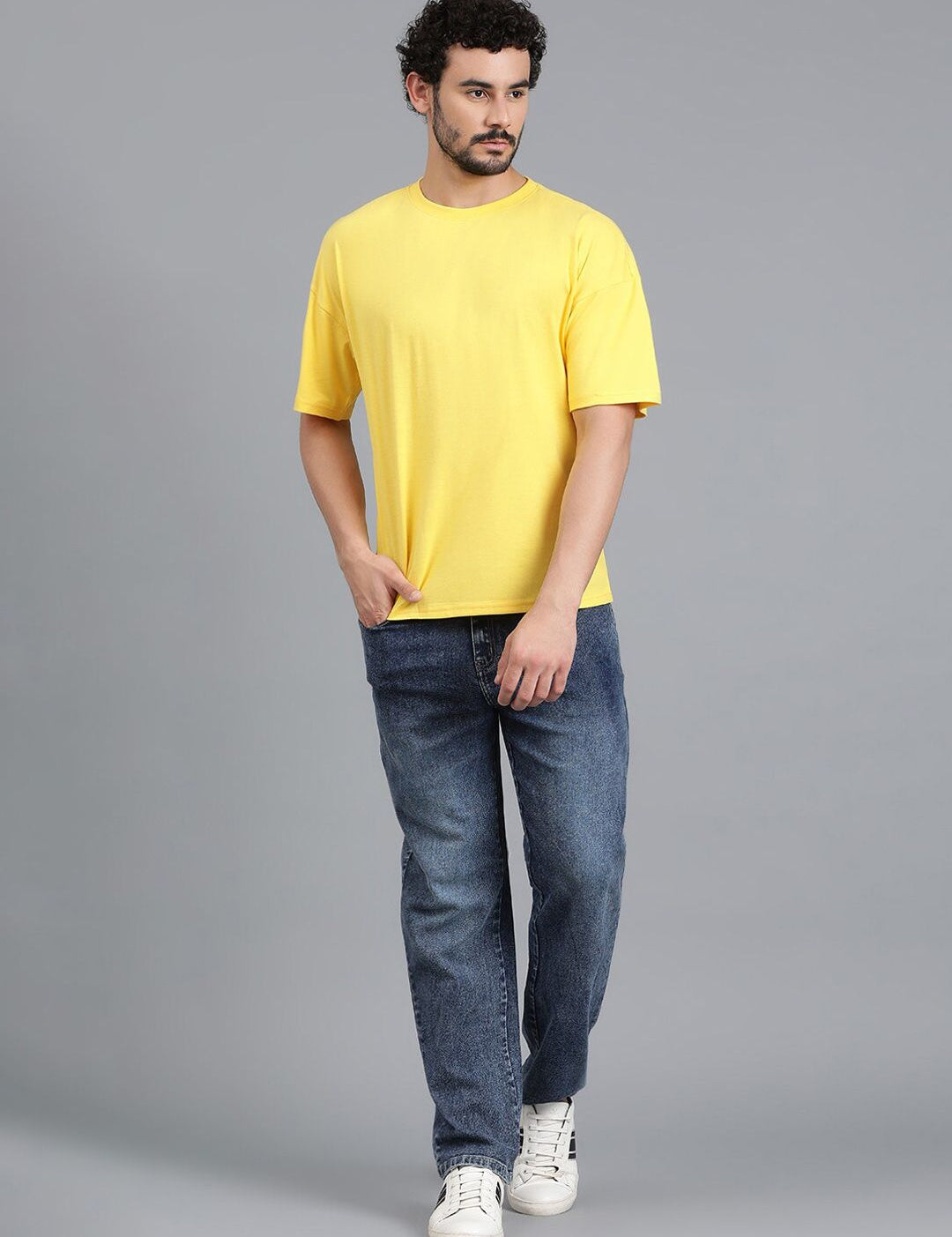 Kotty Men Jean Low-Rise Clean Look Heavy Fade Stretchable Jeans