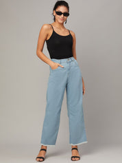 Kotty Women Jean Straight Fit High-Rise Stretchable Jeans