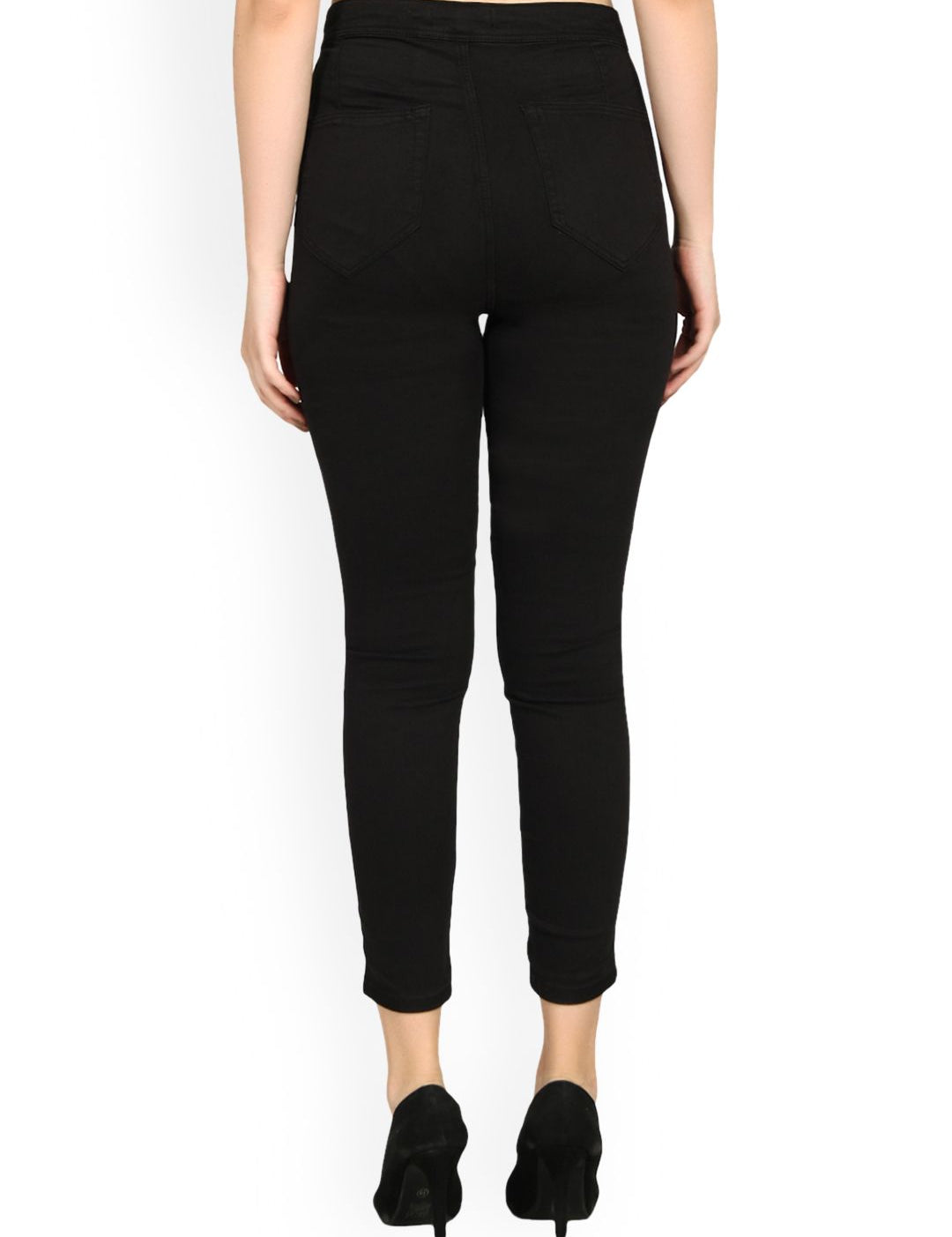 Kotty Women Black Skinny Fit High-Rise Clean Look Jeans