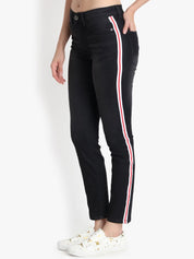 Kotty Women Black Skinny Fit High-Rise Clean Look Stretchable Jeans