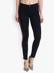 Kotty Women Black Skinny Fit High-Rise Clean Look Jeans