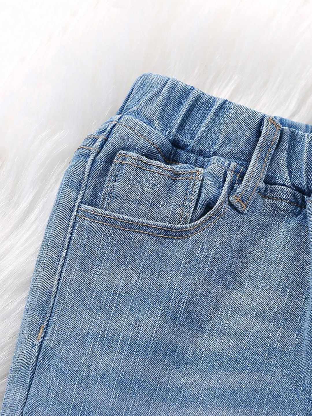 Kotty Girls Jeans Mid Rise Croppped Cotton  Jeans