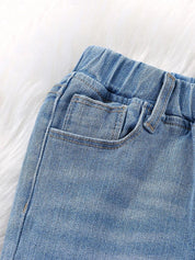 Kotty Girls Jeans Mid Rise Croppped Cotton  Jeans