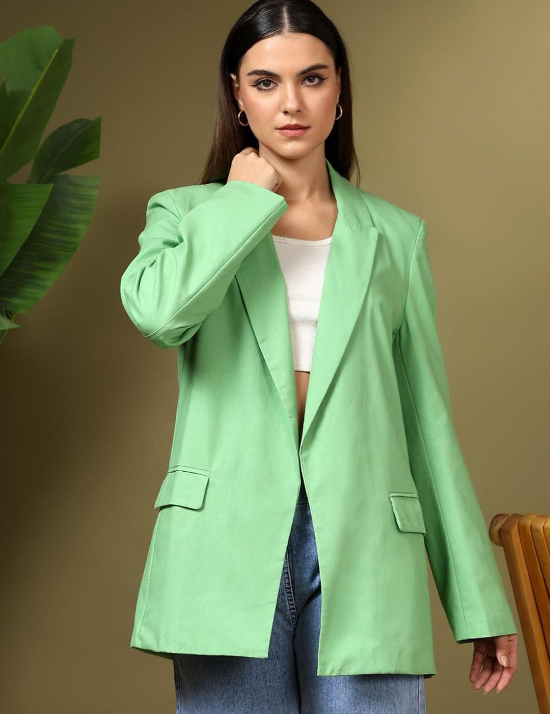 Kotty Notched Lapel Single Breasted Blazer