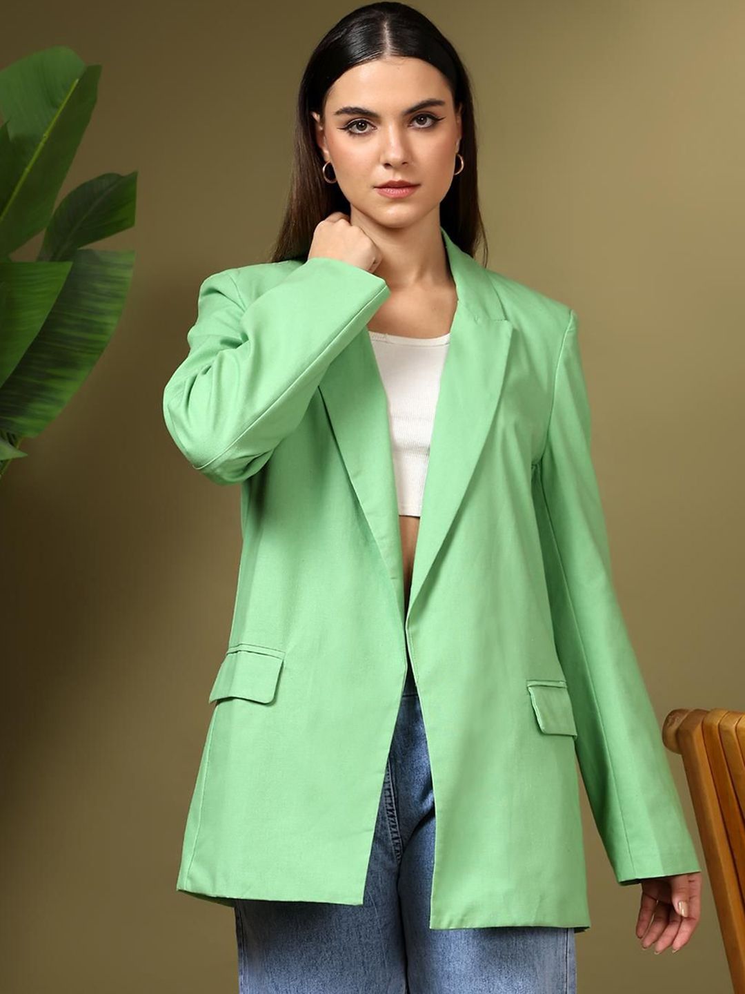 Kotty Notched Lapel Single Breasted Blazer