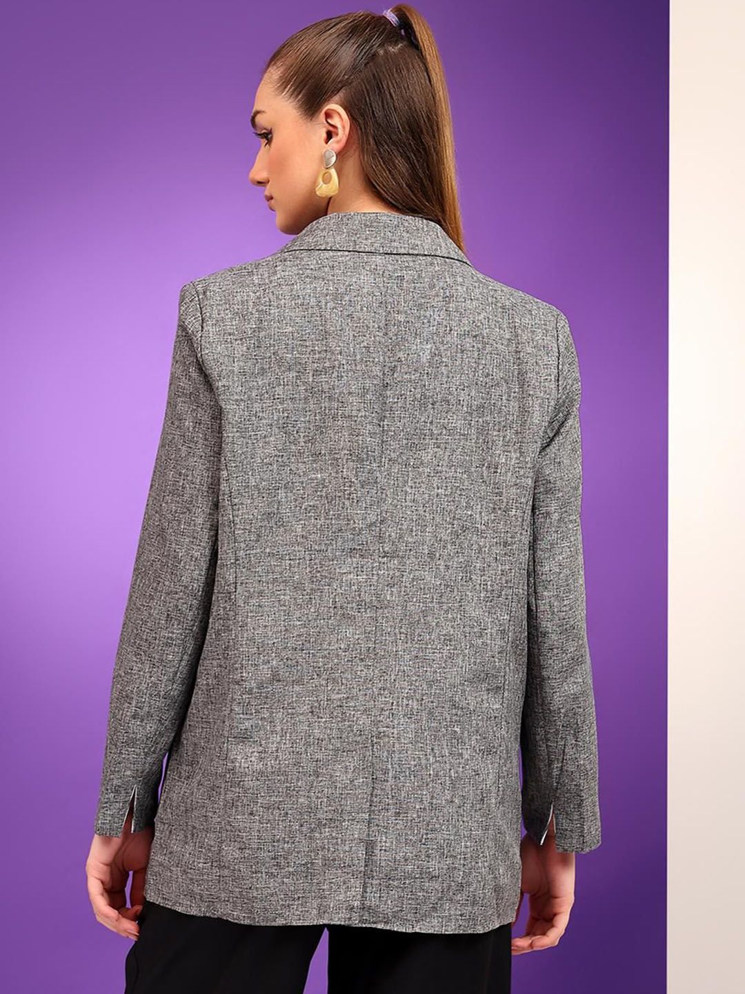 Kotty Notched Lapel Single Breasted Blazer