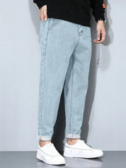 Kotty Men Straight Fit Low-Rise Stretchable Jeans