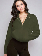 Kotty Women Shirt Collar Sweatshirt