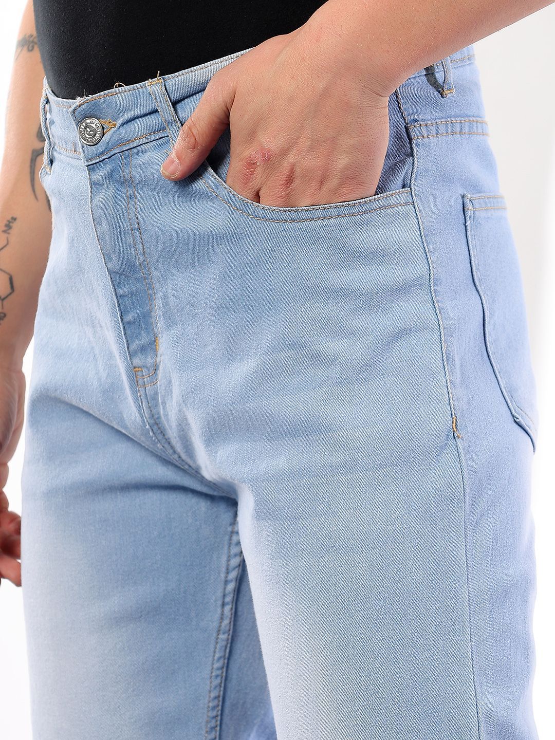 Kotty Men Comfort Fit Mid-Rise Stretchable Jeans