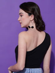 Kotty Women Solid One Shoulder Top