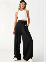 Kotty Women Relaxed Straight Leg High-Rise Trousers