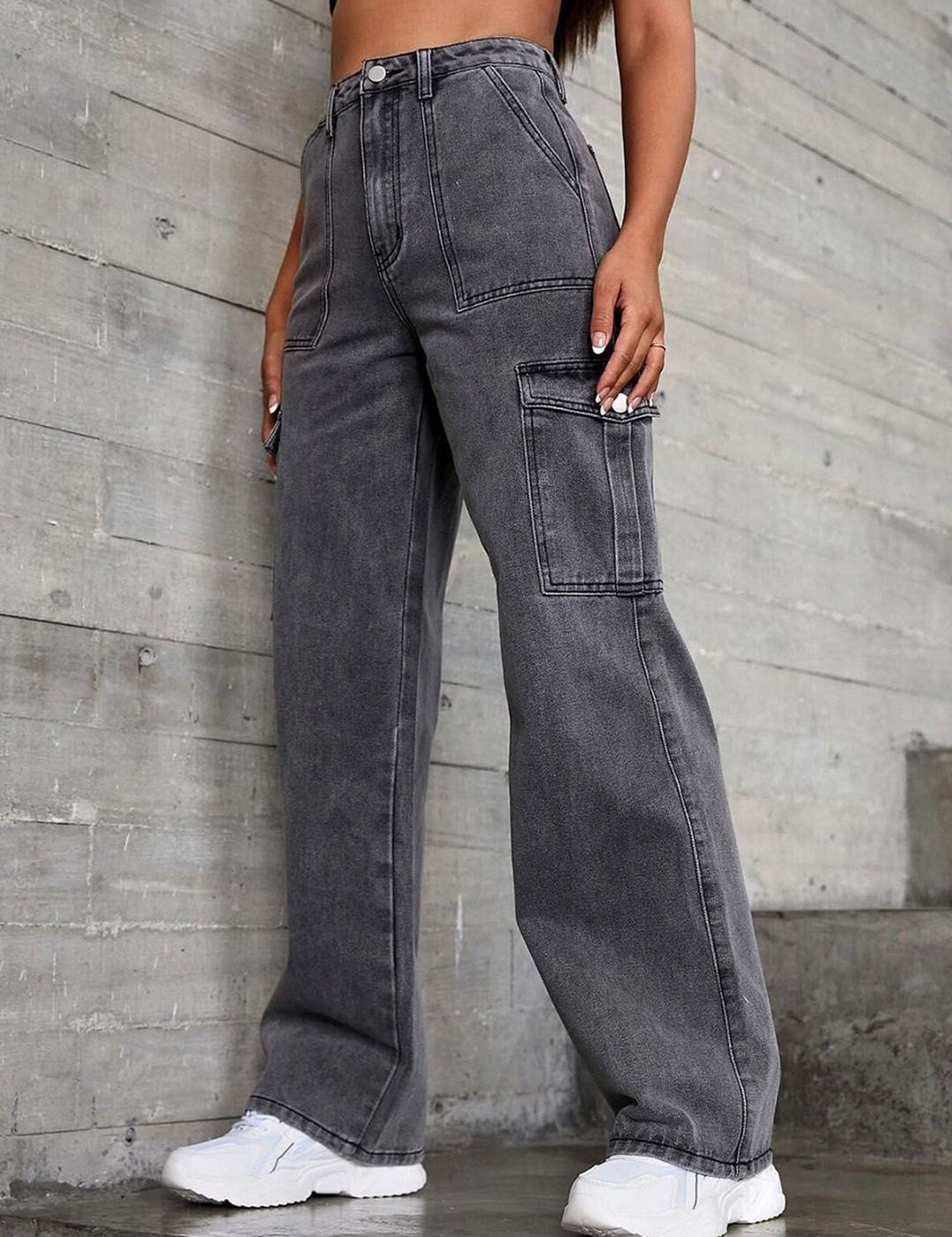 Kotty Women Straight Fit High-Rise Stretchable Cotton Jeans