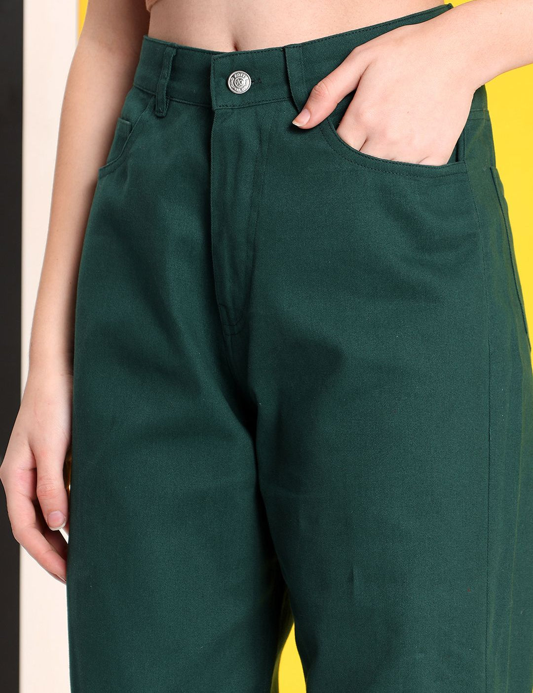 Kotty Women Jean Straight Fit High-Rise Stretchable Jeans