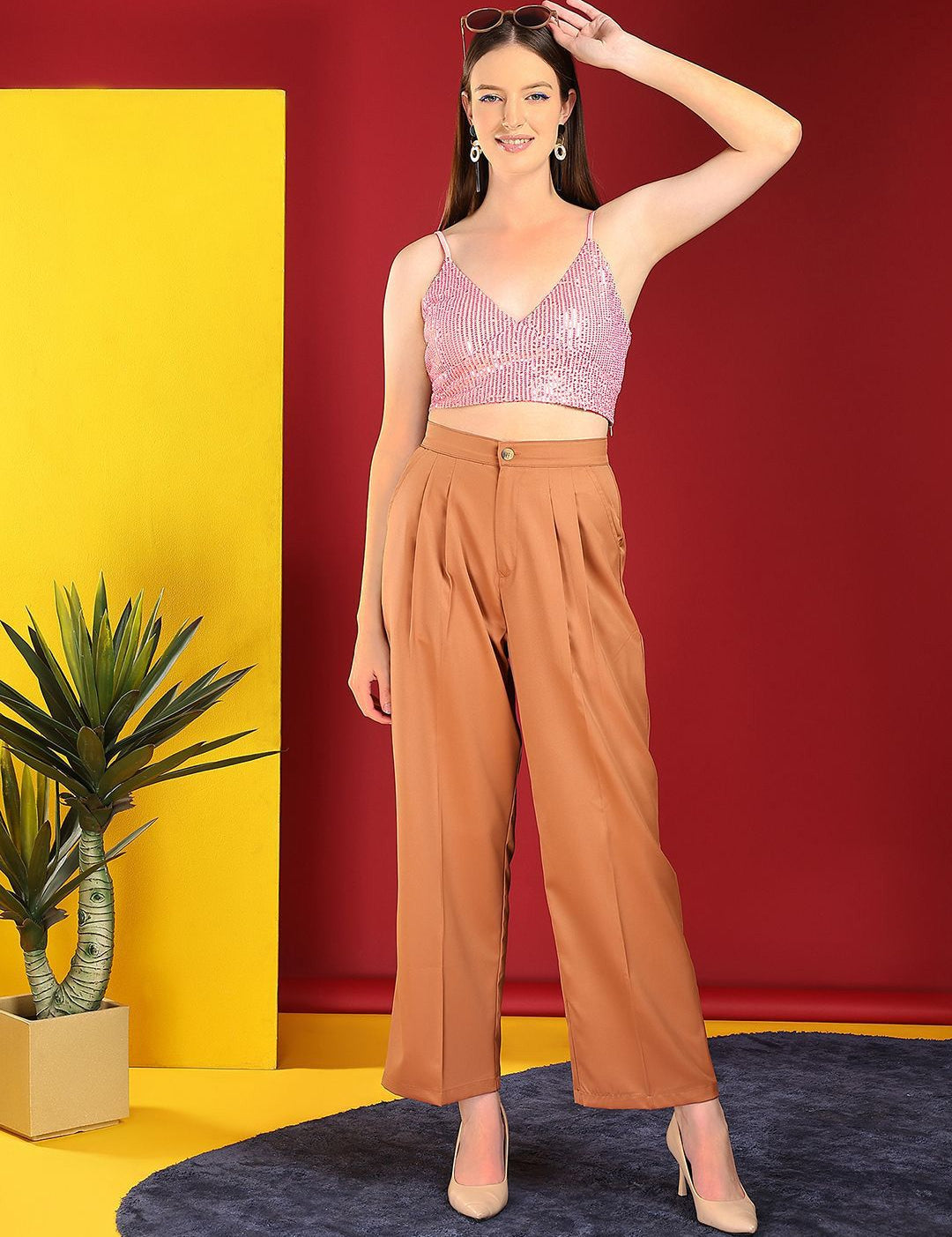 Kotty Women Embellished Bralette Crop Top