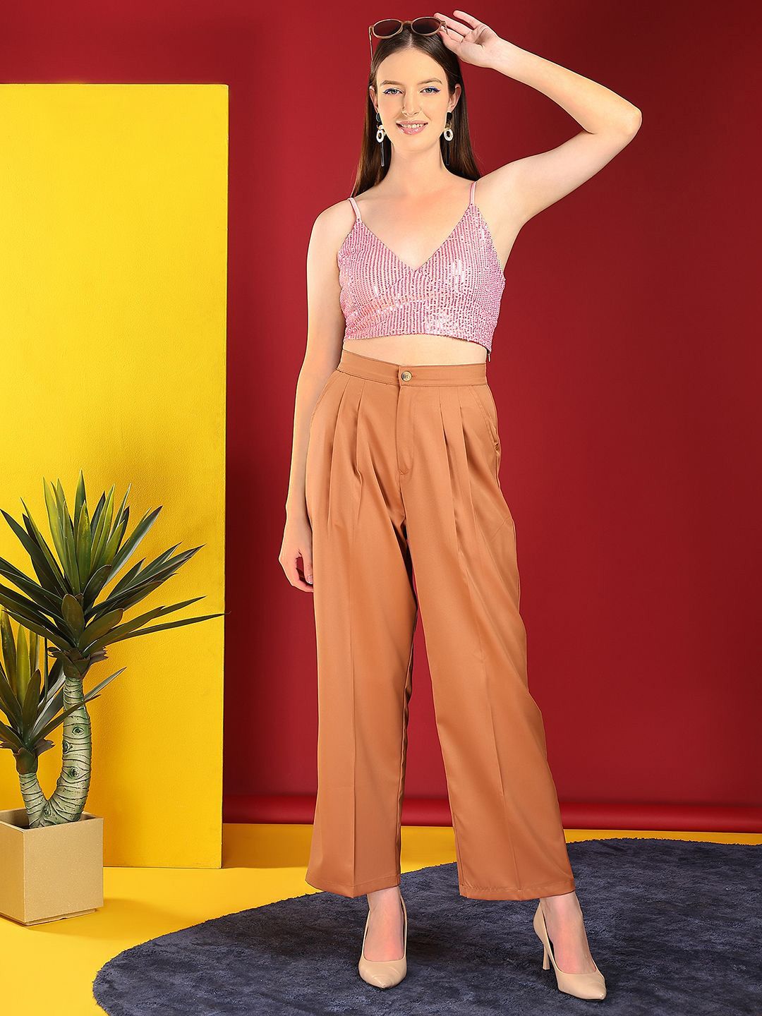 Kotty Women Embellished Bralette Crop Top