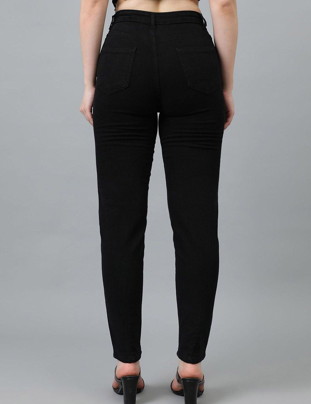 Kotty Women Straight Fit High-Rise Stretchable Jeans