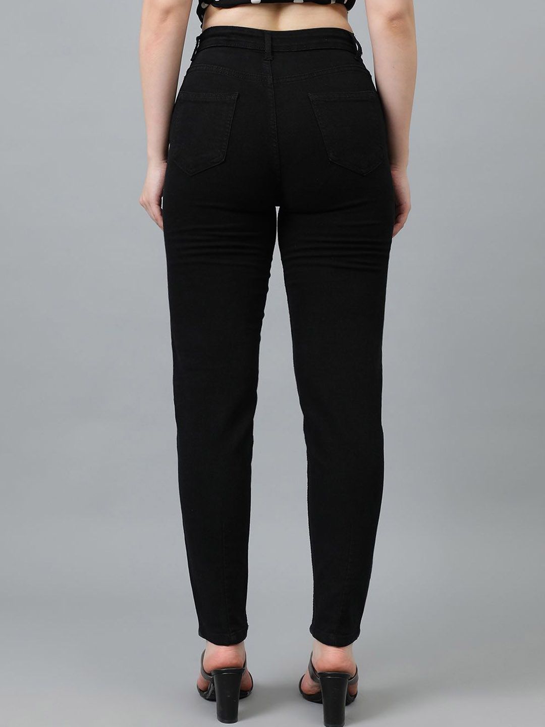 Kotty Women Straight Fit High-Rise Stretchable Jeans