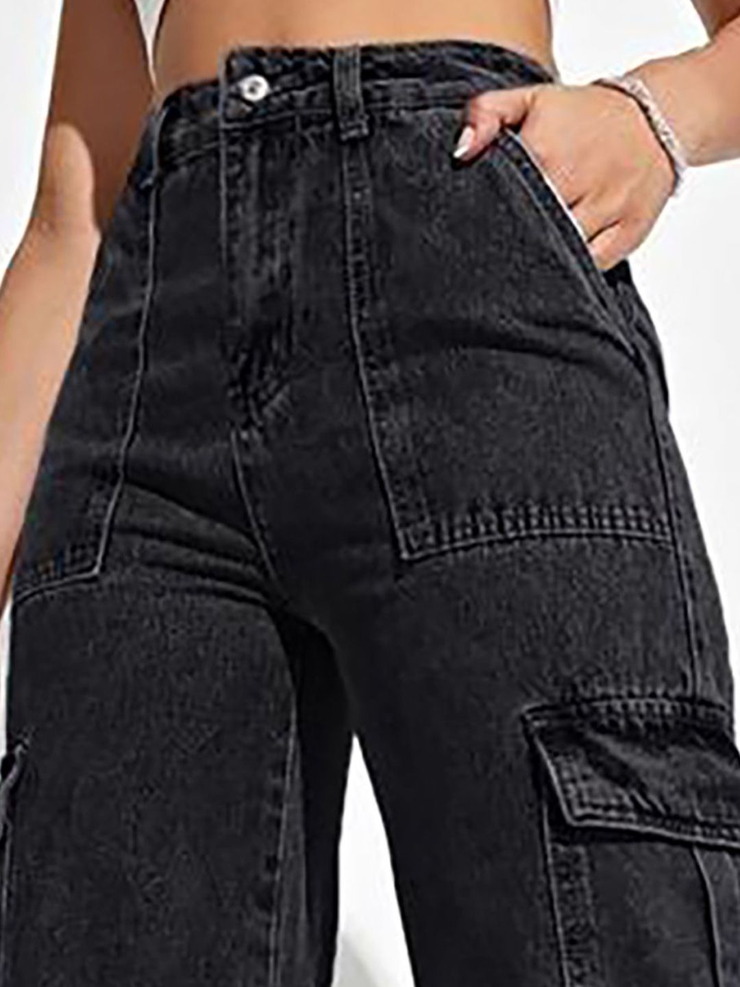 Kotty Women Jean Straight Fit High-Rise Stretchable Jeans