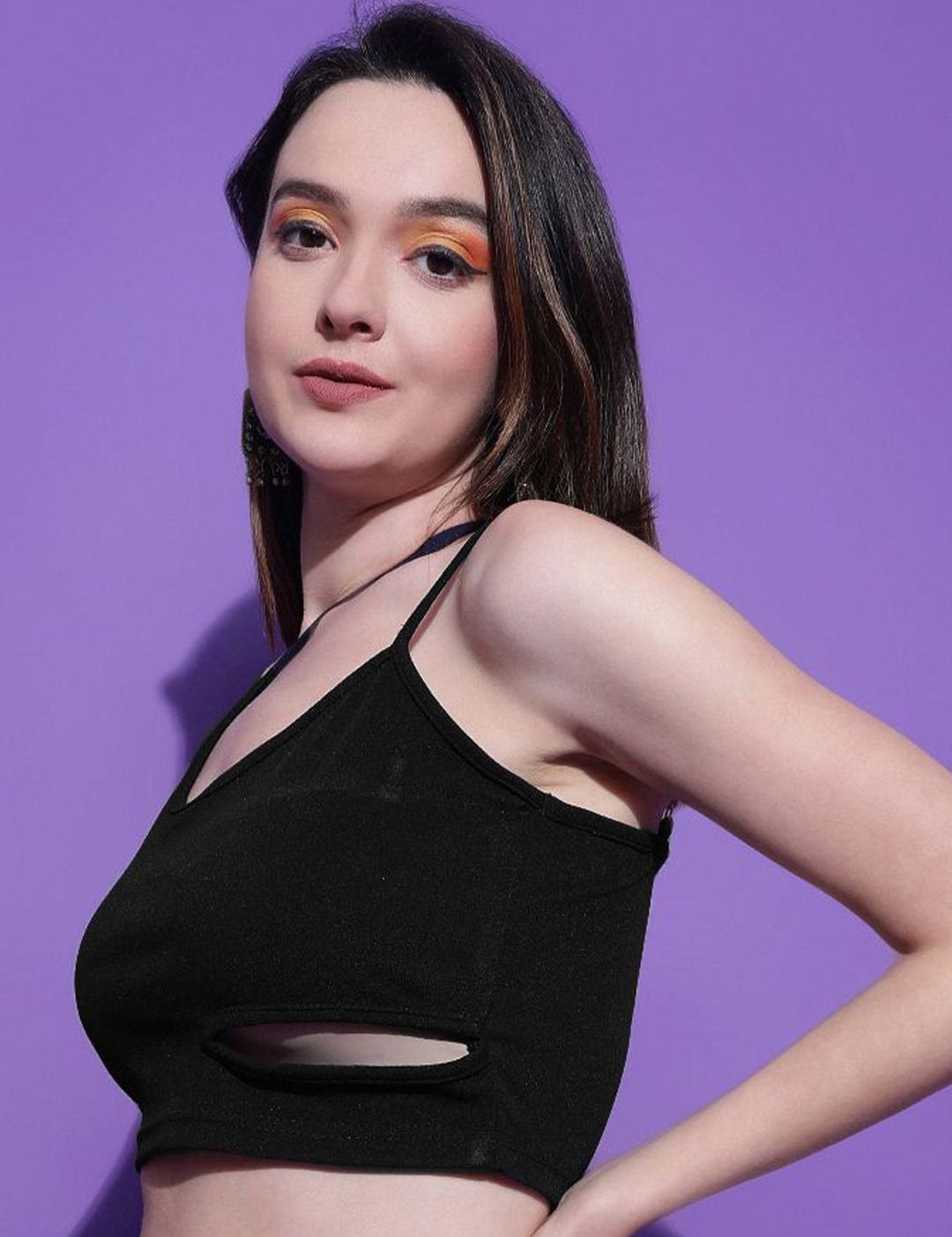 Kotty Women Solid One Shoulder Top