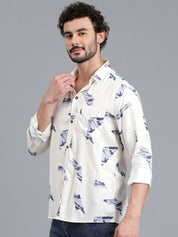 Kotty New Relaxed Fit Abstract Printed Casual Shirt
