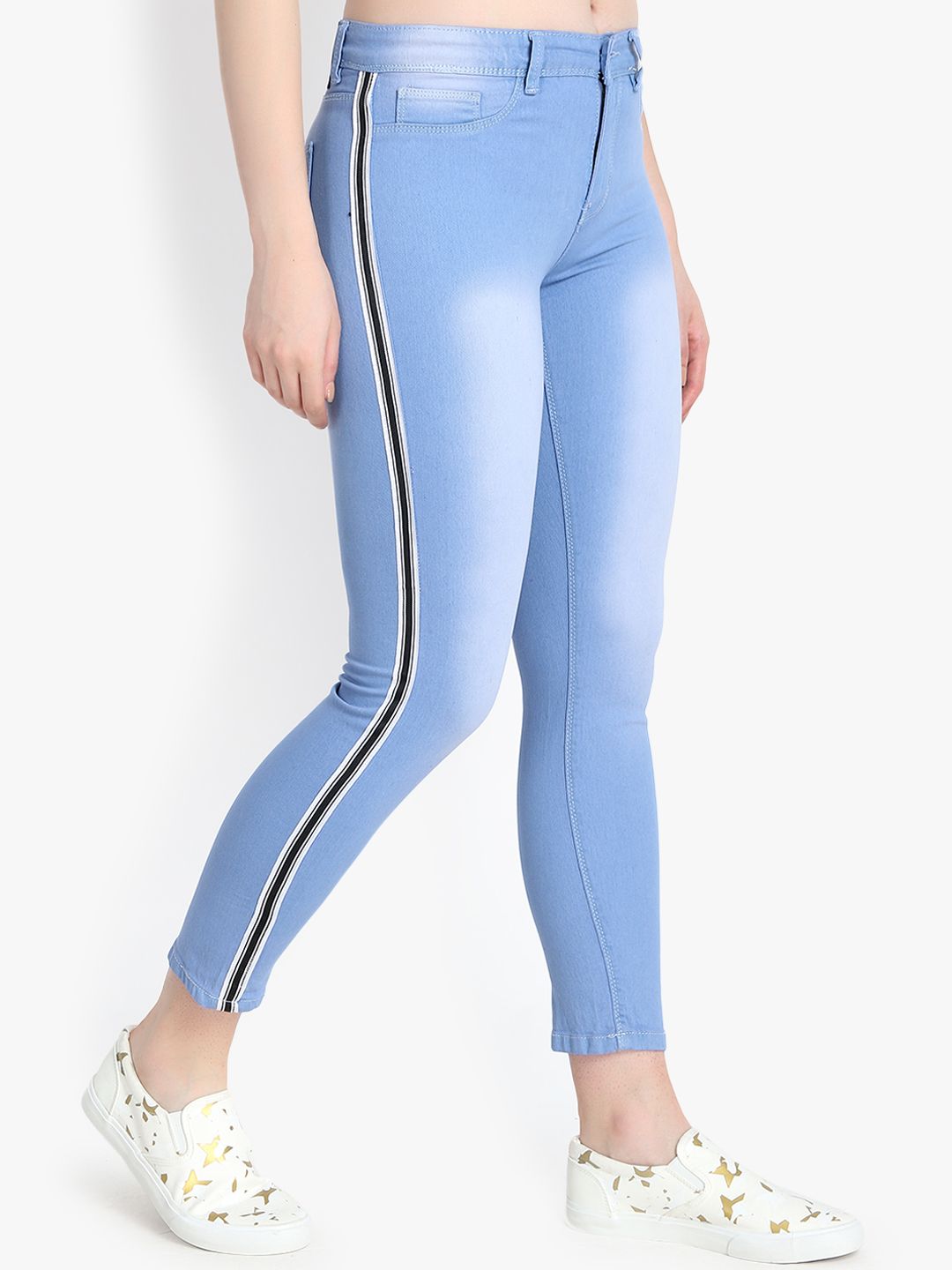 Kotty Women Blue Skinny Fit High-Rise Clean Look Jeans