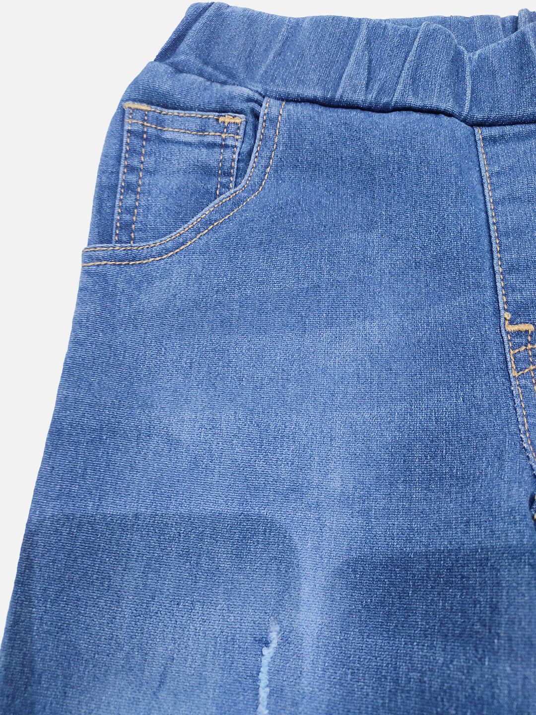 Kotty Boys Jean Jogger Low Distress Light Fade Stretchable Cotton Jeans