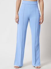 Kotty Women Relaxed Straight Leg Straight Fit High-Rise Trousers