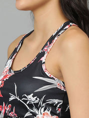 Kotty Round Neck Sleeveless Printed Night suit