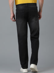 Kotty Men Jean Low-Rise Slash Knee Stretchable Jeans