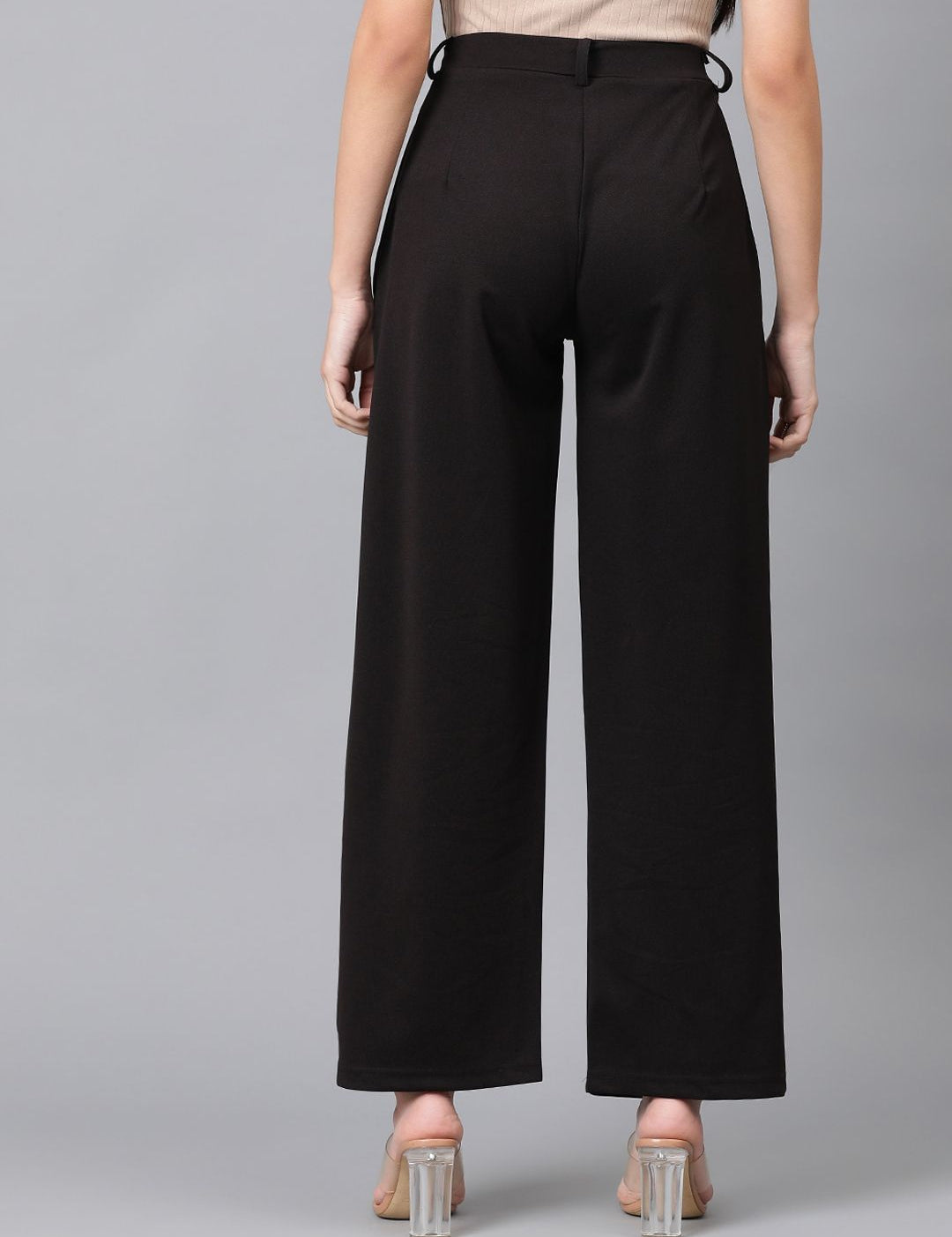 Kotty Women High-Rise Easy Wash Regular Trousers