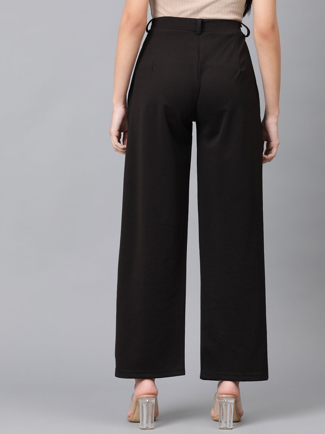 Kotty Women High-Rise Easy Wash Regular Trousers