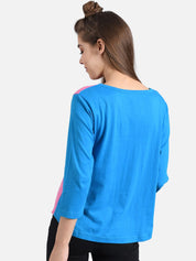 Kotty Women Pack of 2 Colourblocked Round Neck T-shirts