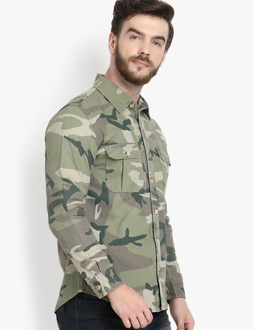 Kotty Men Opaque Printed Casual Shirt