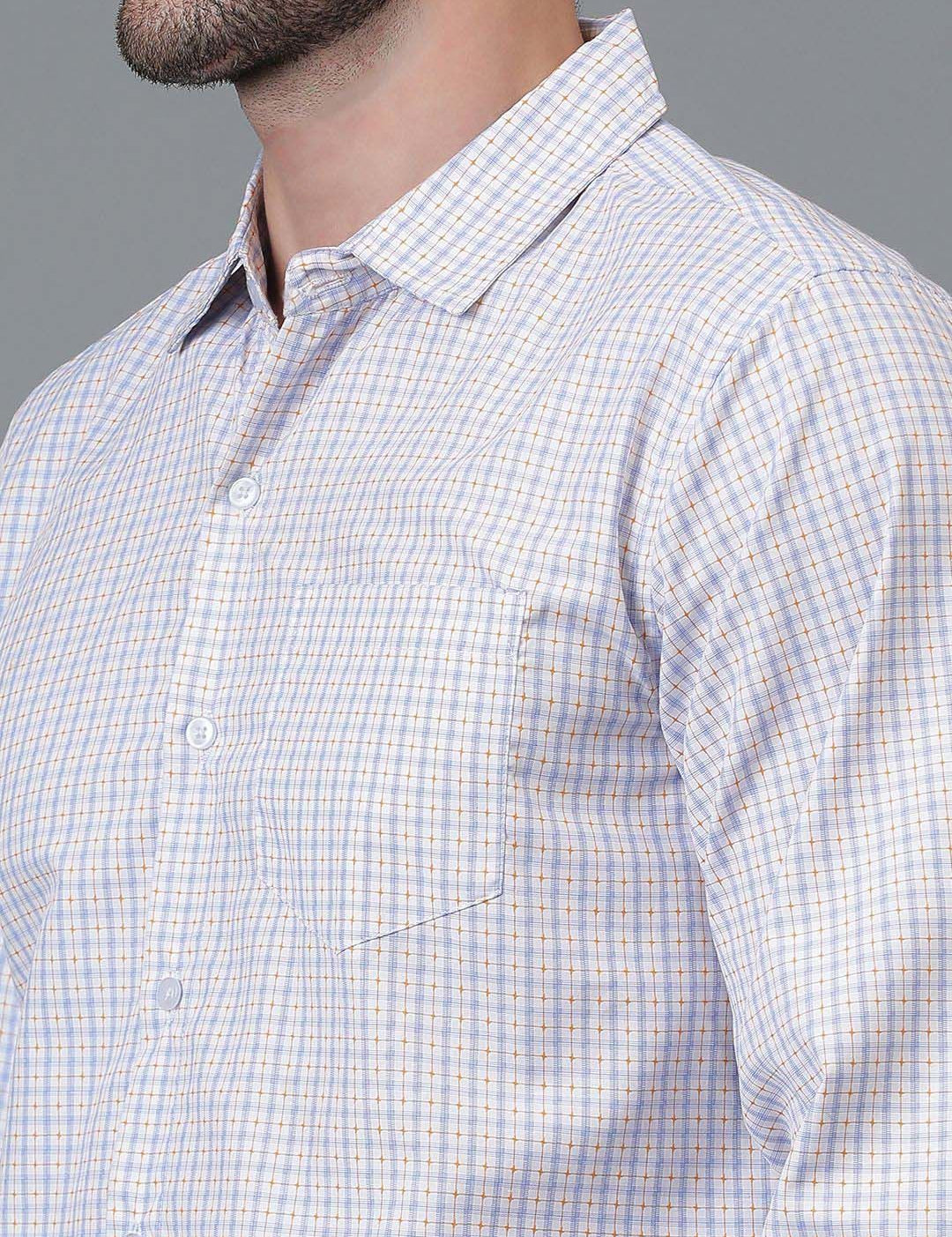 Kotty White New Gingham Checked Casual Shirt