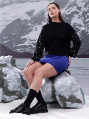 Kotty Women Embroidered Pullover with Embellished Detail