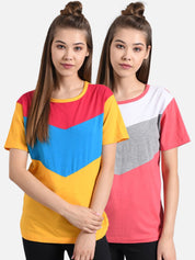 Kotty Women Set of 2 Round Neck T-shirts