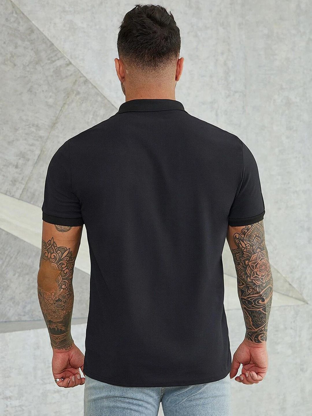 Kotty Men Polo Collar Cotton T-shirt