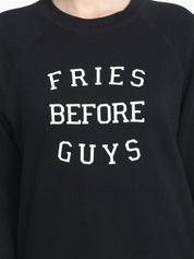 Kotty Women Black Printed Sweatshirt