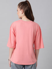 Kotty Typography Printed Oversized T-shirt