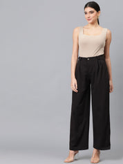 Kotty Women High-Rise Easy Wash Regular Trousers