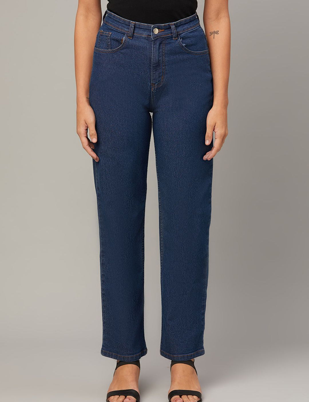 Kotty Women Jean Straight Fit High-Rise Jeans