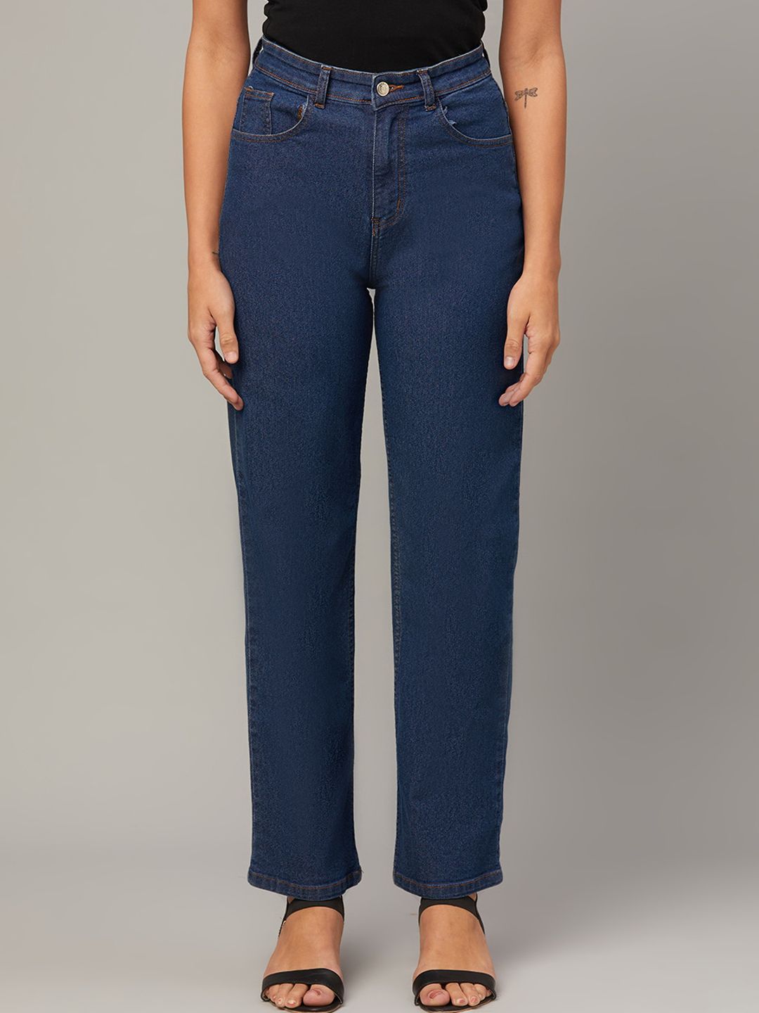 Kotty Women Jean Straight Fit High-Rise Jeans