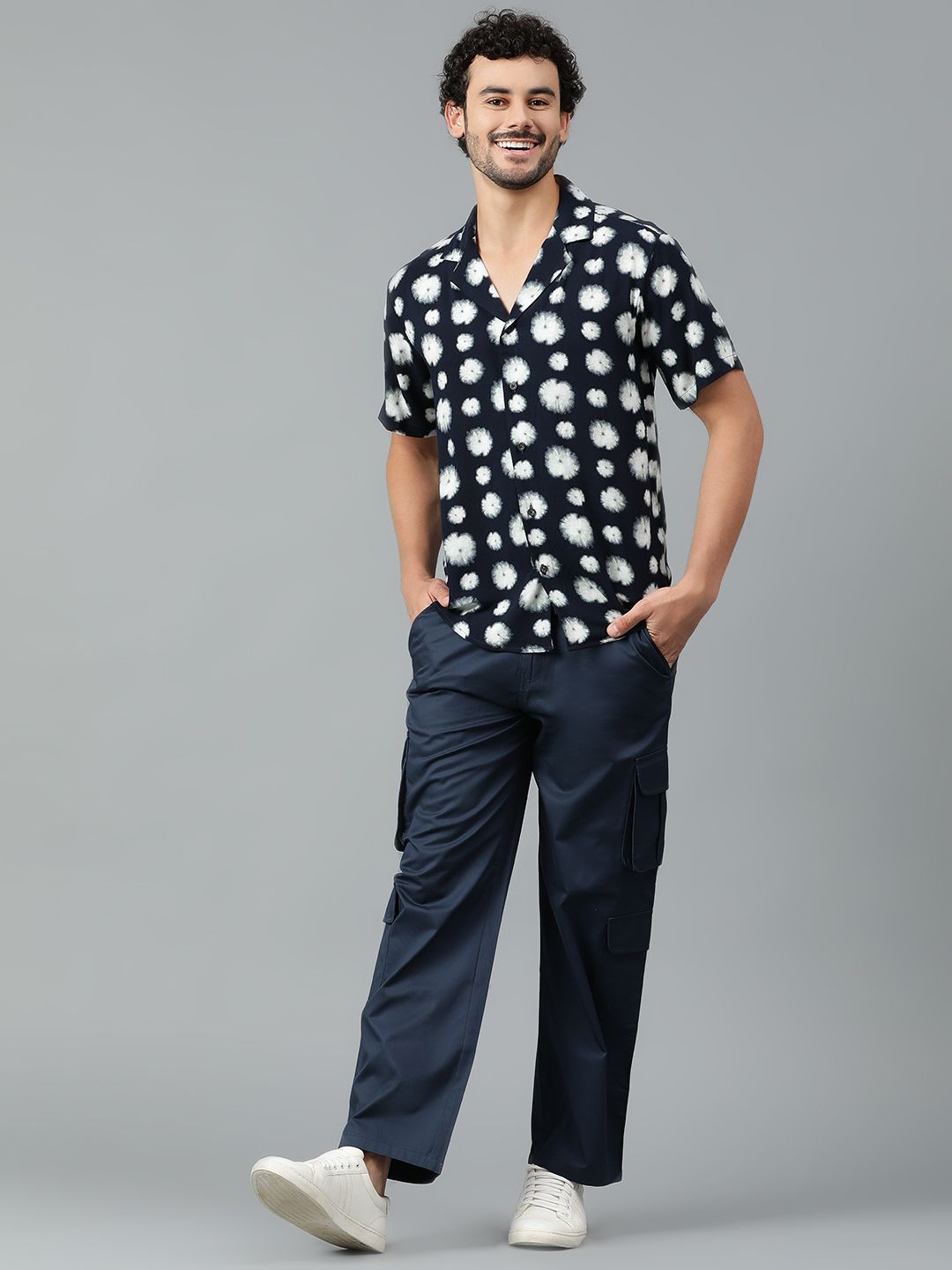 Kotty Men Tie and Dye Printed Casual Shirt