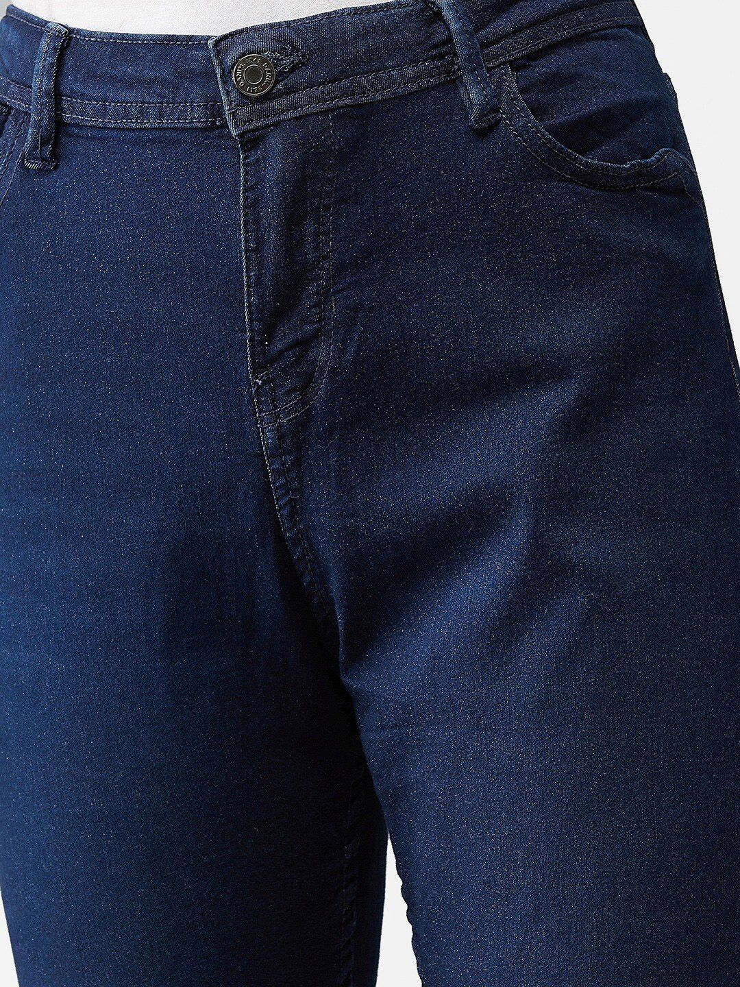 Kotty Women Navy Blue Skinny Fit High-Rise Clean Look Jeans