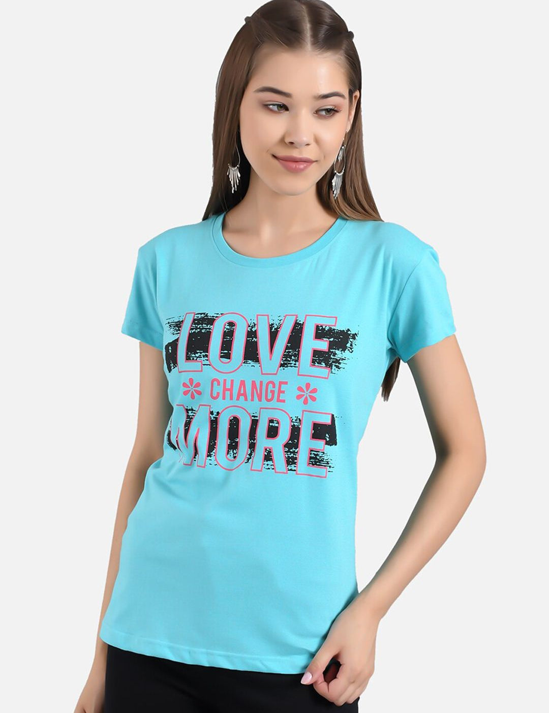 Kotty Women Pack Of 2 Printed Round Neck T-shirts