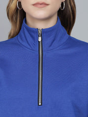 Kotty Mock Collar Fleece Sweatshirt